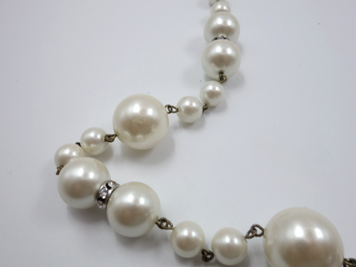 L.K. Bennett Faux Pearl Long Beaded Necklace - 116cm - 123cm LK - Picture 10 of 10