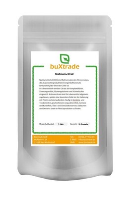500 g | Natriumcitrat E331 | TNC Trinatriumcitrat | pur Salz der Zitronensäure