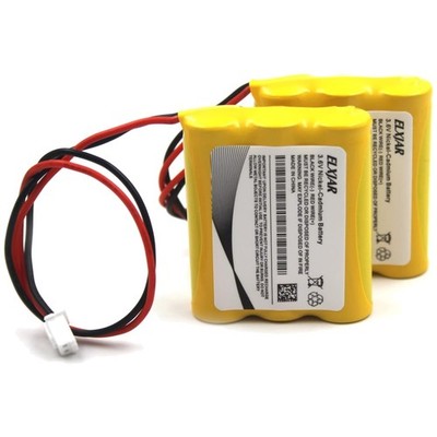 Compatible 600mAh Ni-CD Rechargeable Batteries for Emergency Lights - 2-Pack