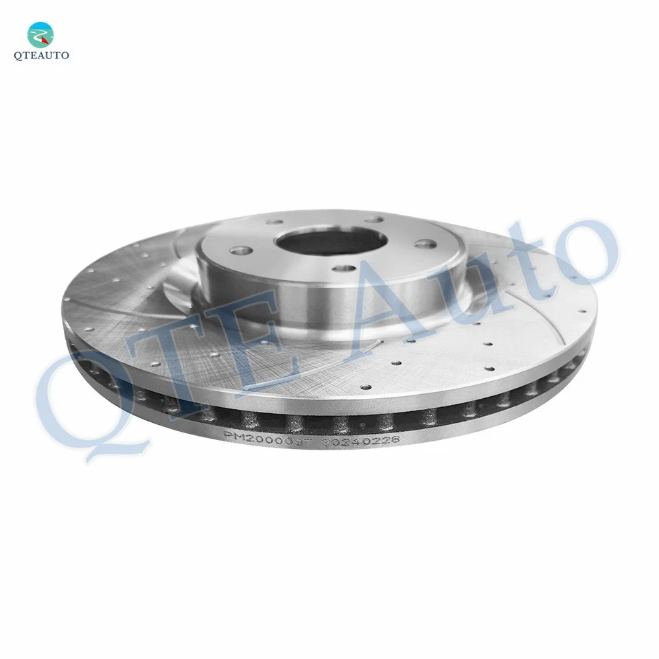 Juego de 4 rotores de freno delanteros 320 mm-traseros 308 mm perforados para Nissan Murano 2015-2022 Foto 4 de 4