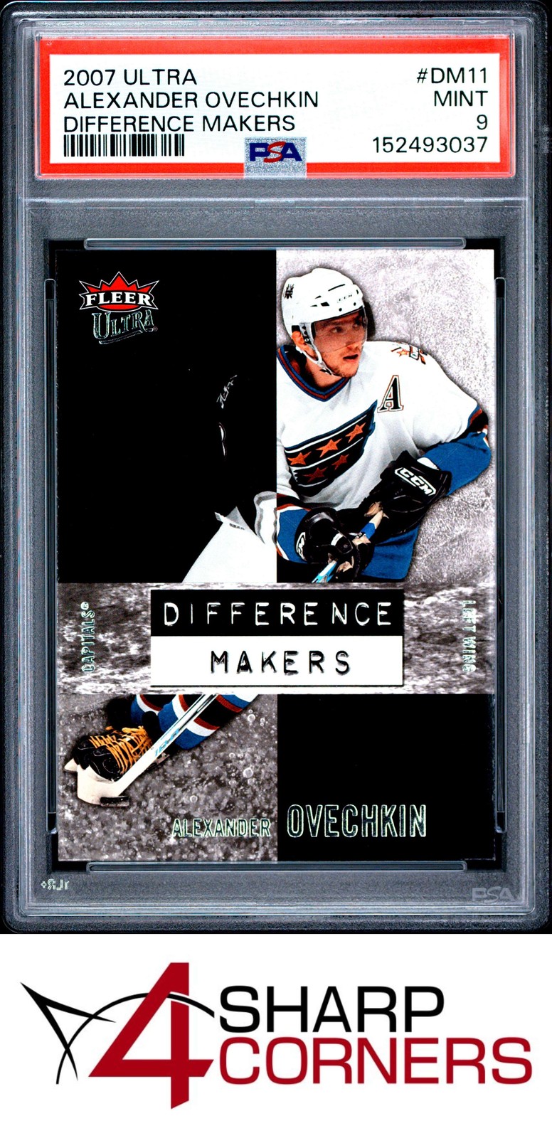 2007 ULTRA DIFFERENCE MAKERS #DM11 ALEXANDER OVECHKIN POP 3 PSA 9