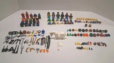 LEGO Minifigures Bulk Lot Complete and Incomplete, Spider-Man, Ninjago 180+ Pcs