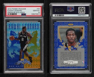 2012-13 Panini Crusade Crusade Blue Kawhi Leonard #47 PSA 10 GEM MT Rookie RC