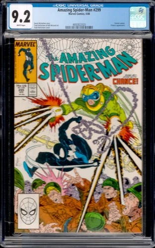Amazing Spider-Man #299 Marvel Comics 1988 Venom Cameo CGC 9.2