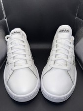 Size 9.5 - adidas Grand Court White Women, FW9779, Clean, No Box, Ready 2 Wear