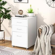 Metal Filing Cabinet Home Office Storage Cupboard Side Cabinet With Wheel uk