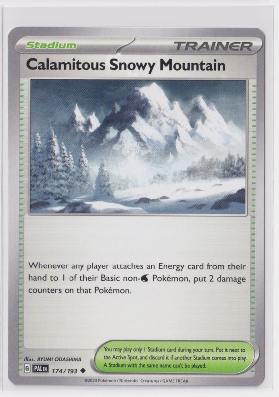 Pokemon Paldea Evolved 174/193 Calamitous Snowy Mountain
