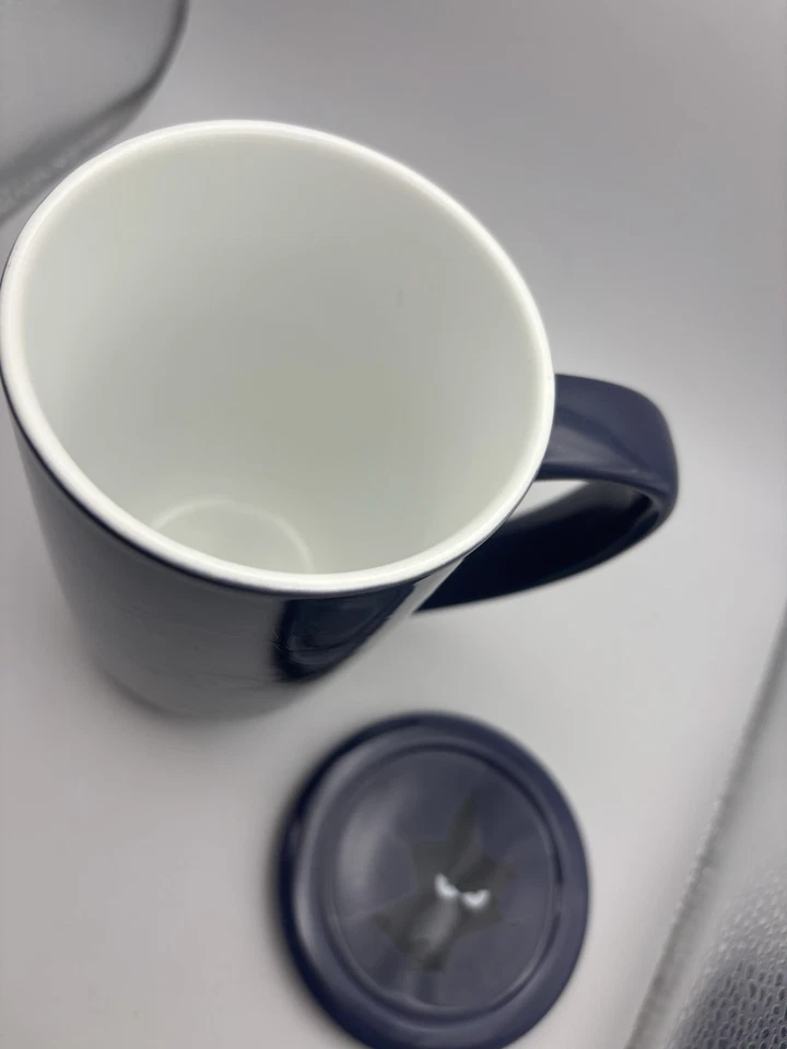 Davids Tea Nordic Mug Color Changing Monster Haunted Forest Halloween Purple Lid - Image 3 of 4