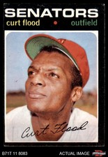 1971 Topps #535 Curt Flood Senators 4 - VG/EX