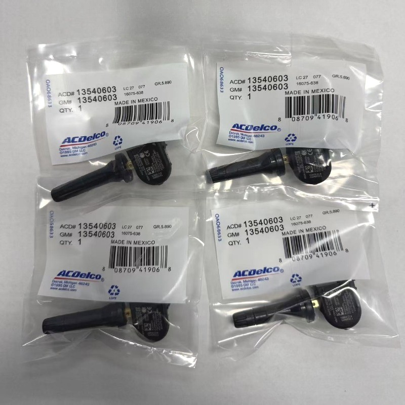 4PCS Genuine OEM TPMS Tire Pressure Sensor 13540603 for GMC Chevy