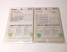 Vintage 80er Burda Schnittmuster Konvolut 367...