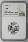 1951 Roosevelt Dime 10C Proof PF 66 NGC