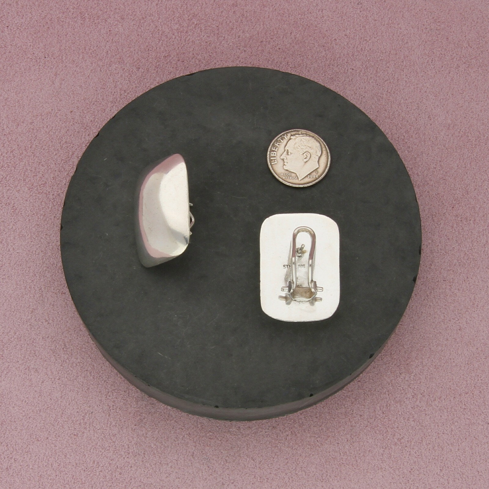 sterling silver vintage rectangular modernist ome… - image 2