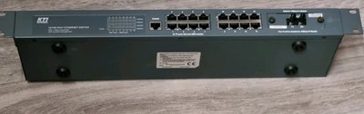 KTI 10/100 Fast Ethernet Switch 16Ports + optional 100Base-Fx-Module + Glasfaser