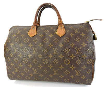 Authentic LOUIS VUITTON Speedy 35 Monogram Boston Hand Bag Purse #64180