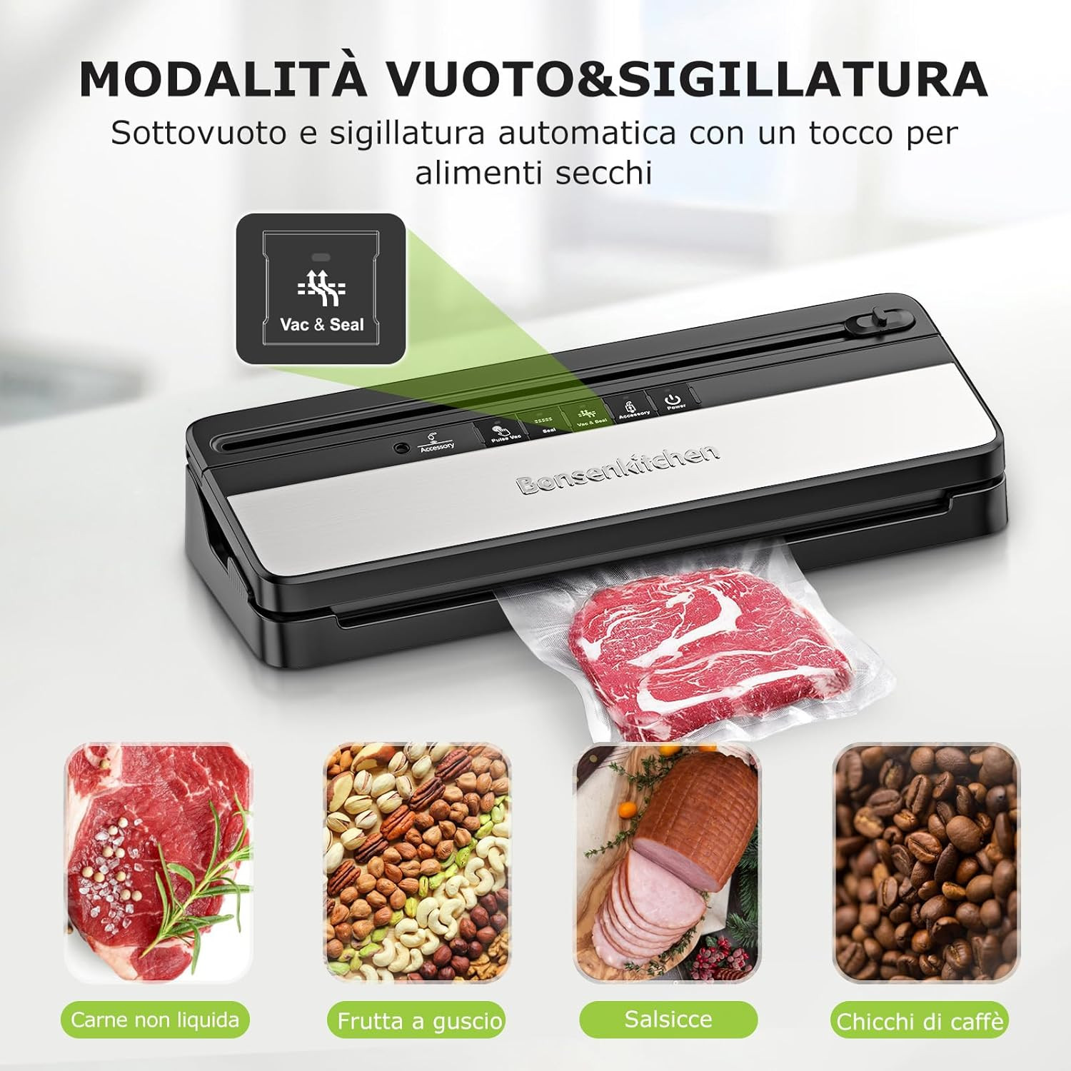 Risparmia sulla Spesa: Macchina Sottovuoto Alimenti Professionale - 3