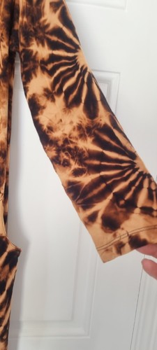 unbranded. Tie Dye Long Duster Cardigan Open Front Hippie One Size. - Picture 5 of 7
