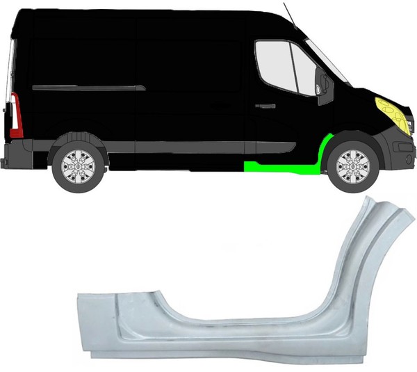 1/3 Schweller FüR Renault Master 2010 – 2021 Rechts-image