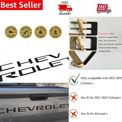 Custom 3D Tailgate Letters with Strong Adhesive for 2023-2025 Chevy Colorado