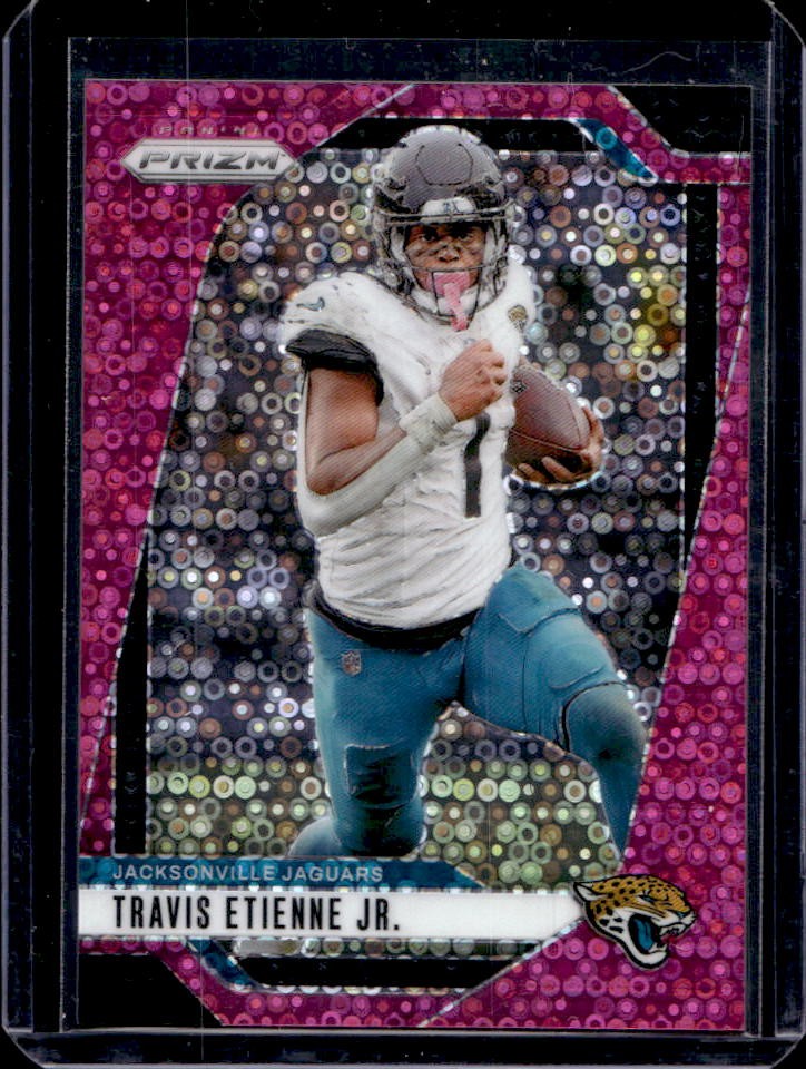 2024 Prizm Travis Etienne Jr. No Huddle Pink #21/25 Jaguars
