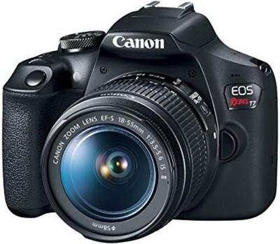 Canon EOS Rebel T7 DSLR Camera - Black with 18-55mm Lens - 24.1MP 2727C002