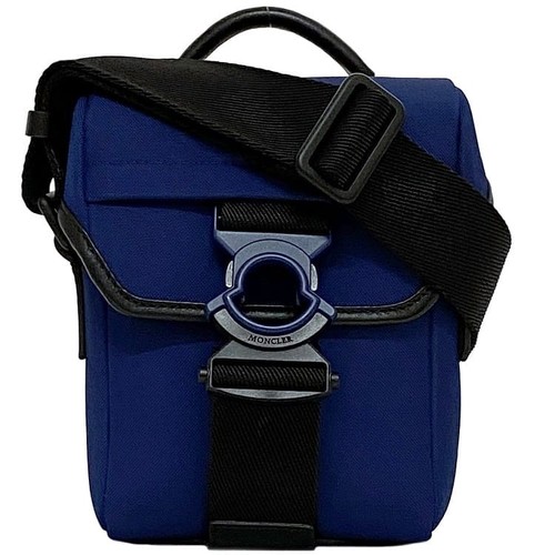 Moncler Shoulder Bag ec-22442 Blue Black H209A6B00002 M2159 Unused Nylon Canvas