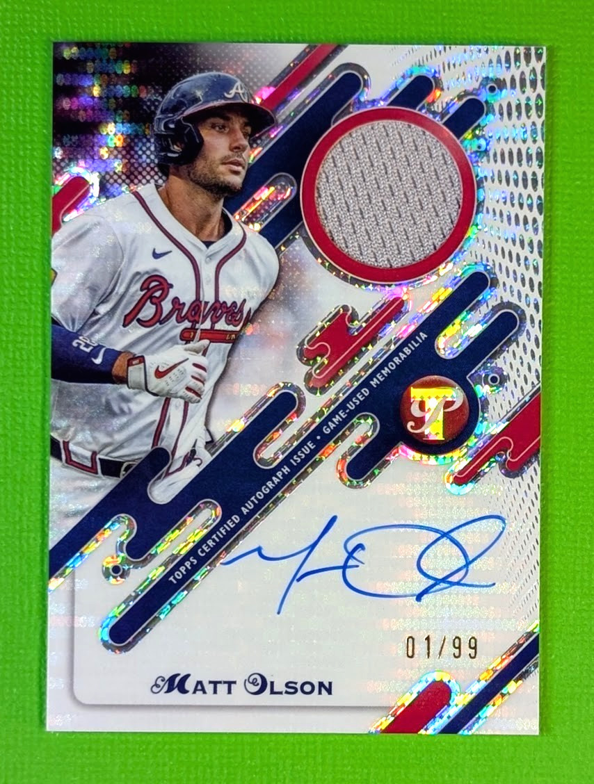 2025 Topps Pristine Baseball - MATT OLSON Pristine Refractor Auto Relic #01/99