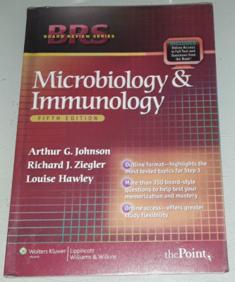johnson ziegler hawley  MICROBIOLOGY & IMMUNOLOGY fifth edition softcover BRS