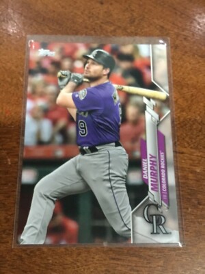 2020 Topps DANIEL MURPHY Advanced Stat Parallel # D 282/300 Rockies #116