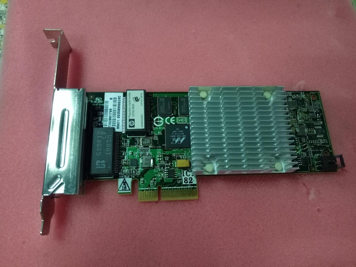 HP NC375T Quad Port Network Adapter 491176-001 / 539931-001 FH Bracket