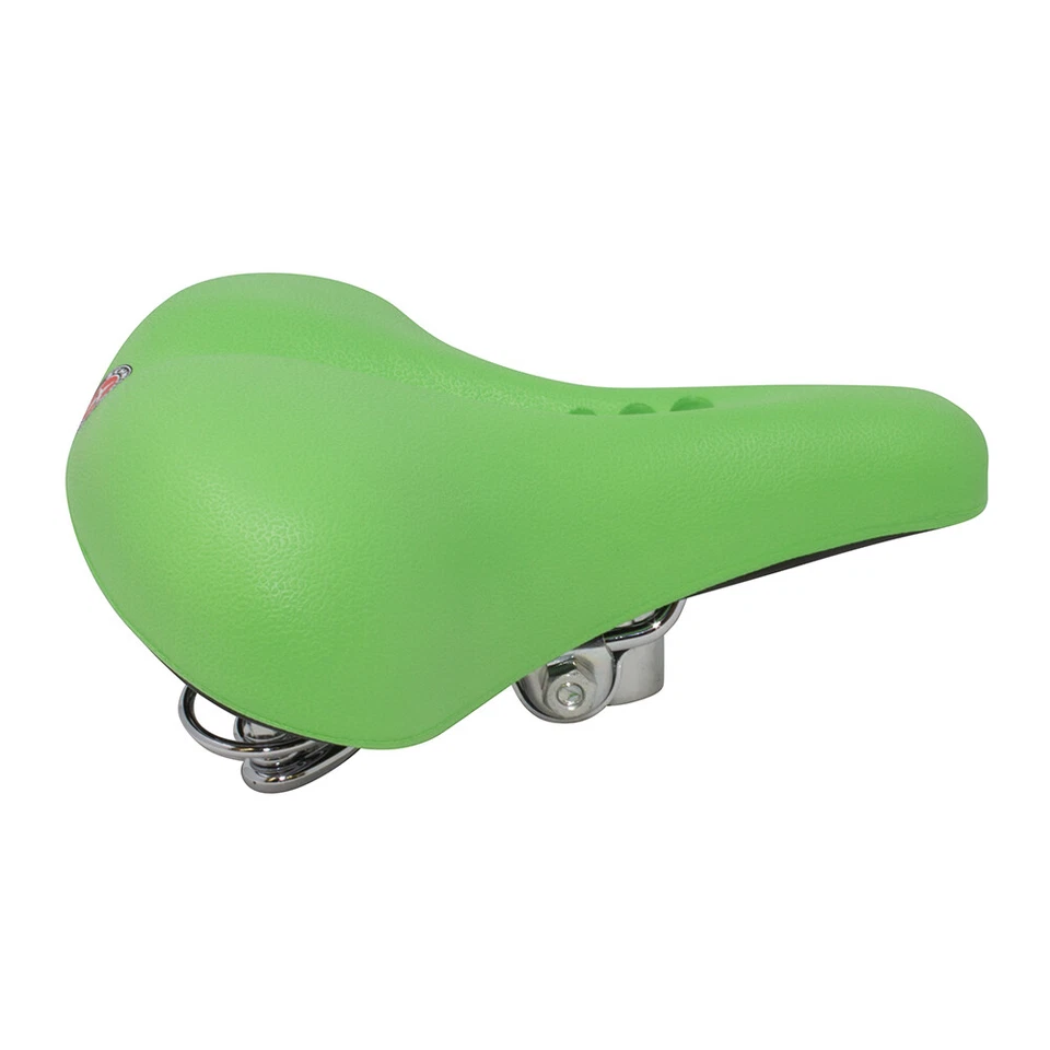 Asiento/sillín de bicicleta Cruiser de espuma al vacío MTB VERDE Foto 2 de 2