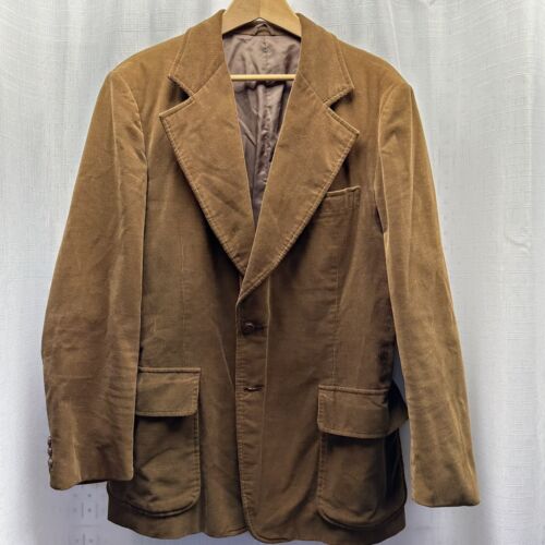 Matt Andrews Corduroy Sport Coat 44R Mod Atomic Hippy Hlywd Gangster 60 s 70 s - Picture 10 of 23