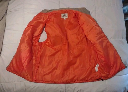 Vintage Ecko Unltd Unlimited Men's Medium Puffer Vest Tan/Orange Y2K Rhino Logo - Picture 2 of 15