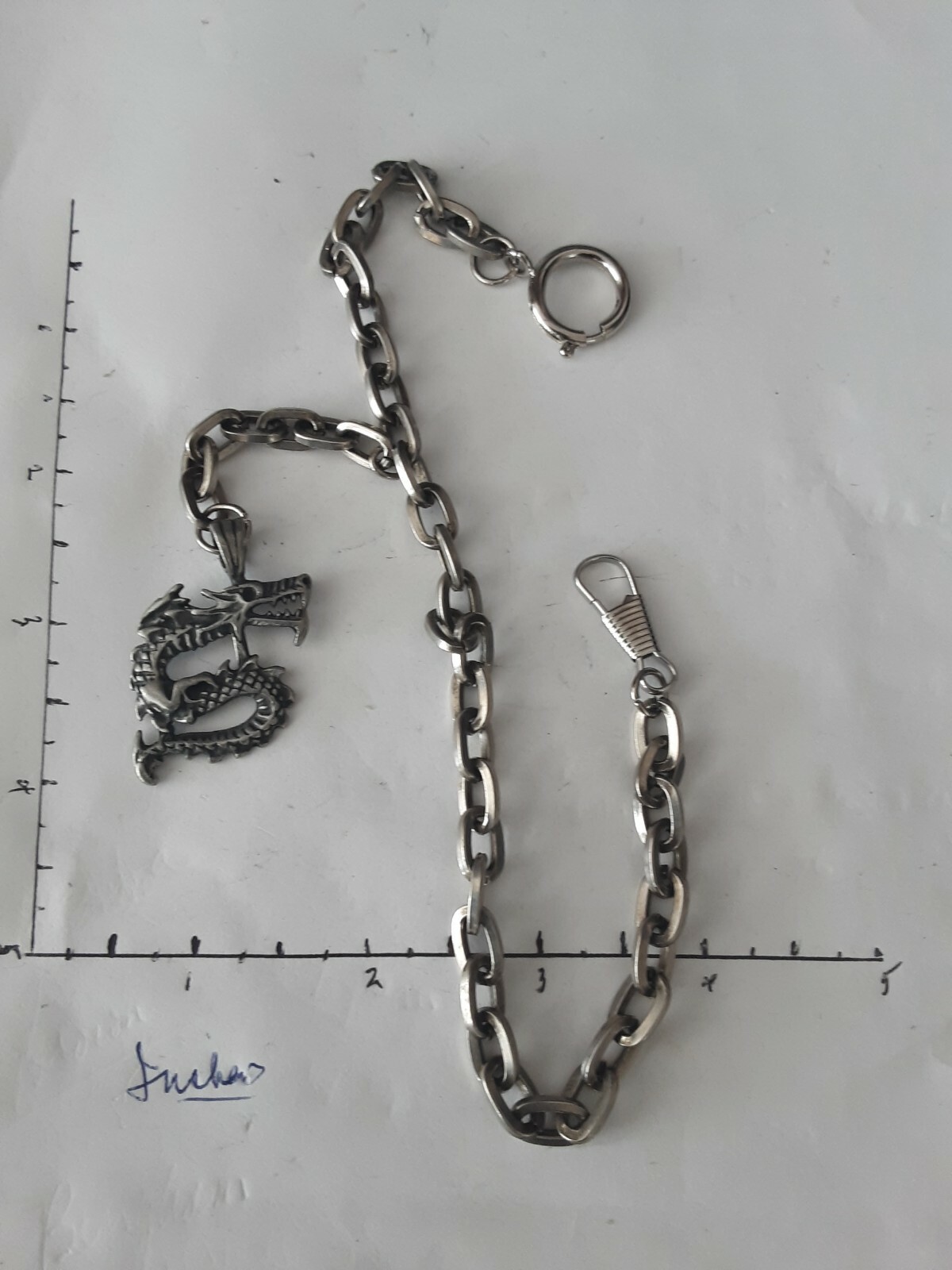 Vintage Silvertone Pocket Watch with 13in Chain and Fob - Selling Collection  