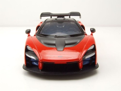 Mclaren Senna 2018 Trofeo Mira Naranja Coche a Escala 1:24 MotorMax - Imagen 6 de 9