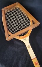 Vintage 1960's Wood Tennis Racket Wilson Jack Kramer Autograph Racquet