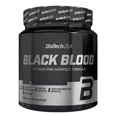 BIOTECH USA BLACK BLOOD CAF+300 GRAM - INTENSIVE PRE-WORKOUT ENERGY AND FOCUS