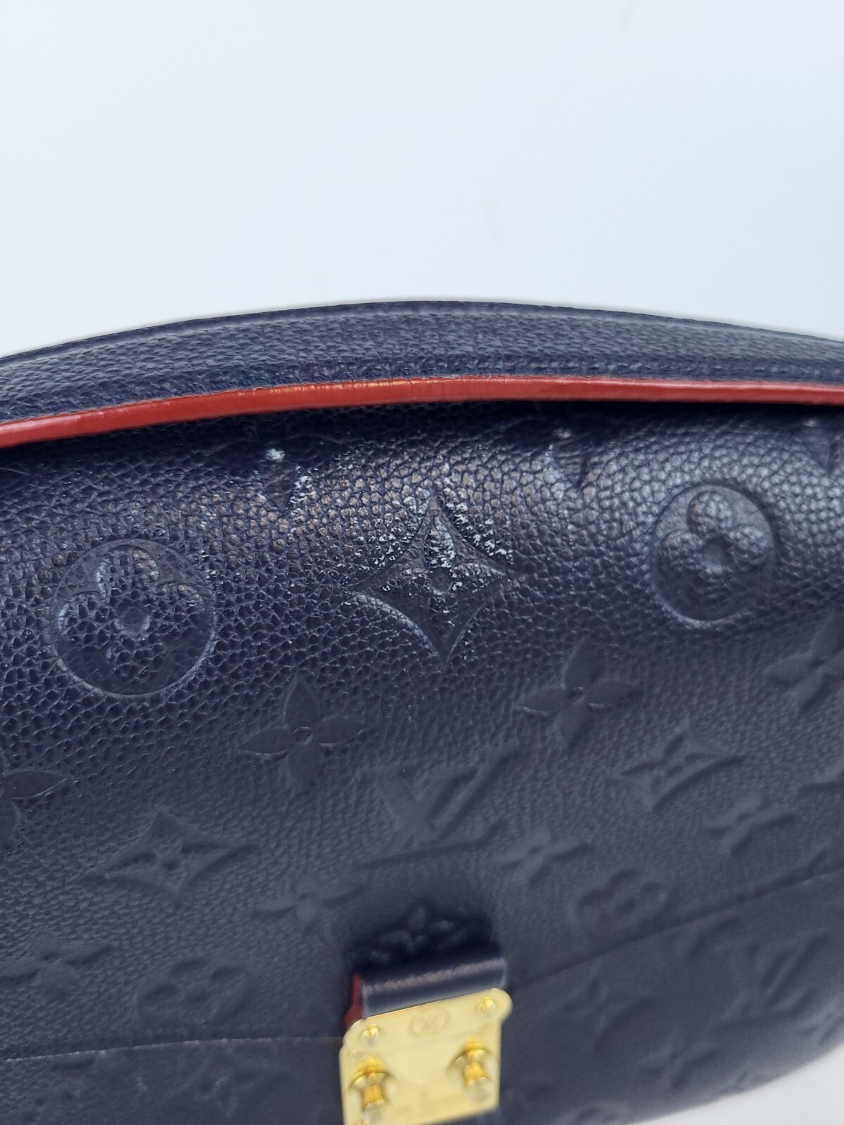 Louis Vuitton Empreinte Pochette Metis Marine Rouge Blue Bag Falak