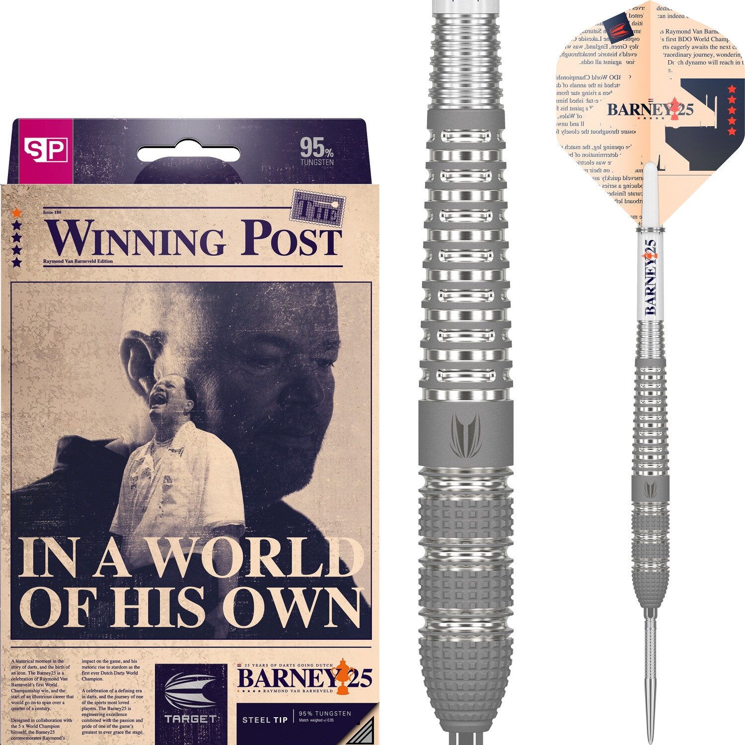 Цель - Swiss Point - Раймонд ван Барневельд 25 95 - Steeldart 28590₽