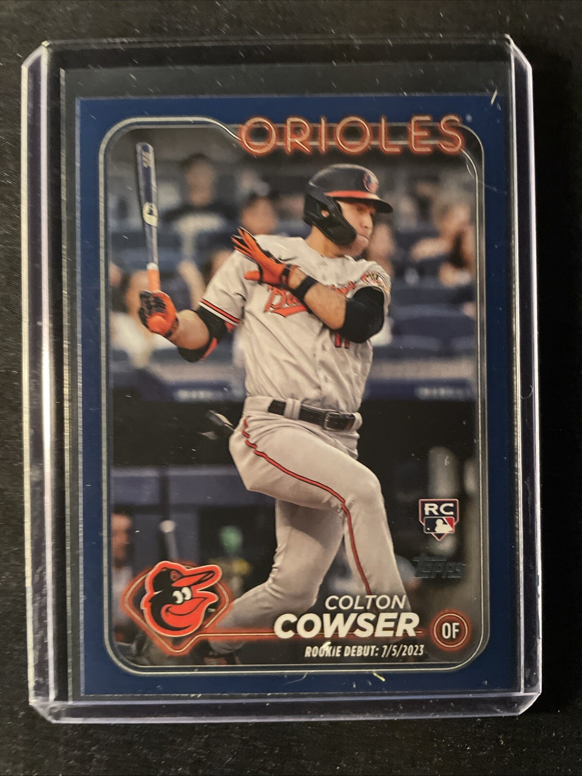 2024 Topps Update #US72 Colton Cowser Royal Blue RC Rookie Debut Orioles