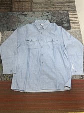 BIG BILL SIZE X- LARGE FIRE-RESISTANT Flame Retardant Long Sleeve WORK SHIRT