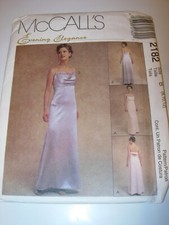 WOMENS UNCUT MCCALLS 2182 Sewing Pattern MOTHER OF THE BRIDE DRESS SIZE 8-12
