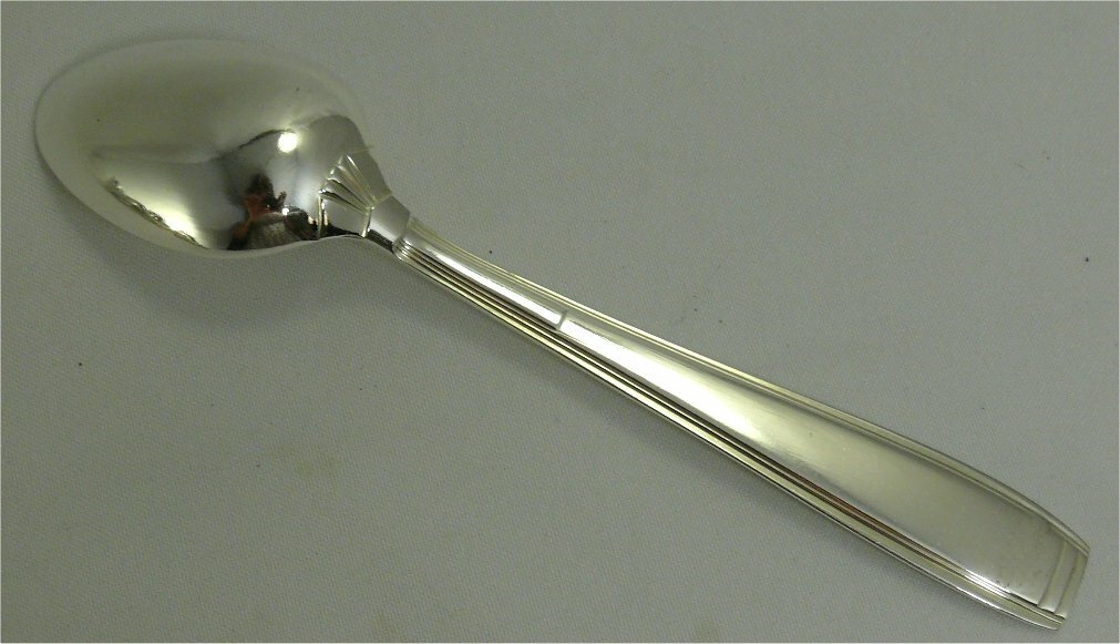 Cuchillo de postre Metal chapado en plata con motivo Cannage