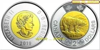 CANADA 2019 CANADIAN POLAR BEAR QUEEN ELIZABETH II TOONIE $2 DOLLAR COIN AUNC