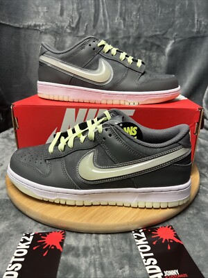 Nike Dunk Low GS ''Glow in the Dark'' Charcoal | Multiple Sizes HQ3569 068 new