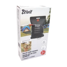 Crivit 6.6 gal Solar Camp Shower Bag Adjustable Valve Flexible Hose