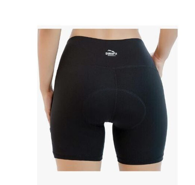 Durafit Womens 3D Padded Bike Shorts Spinning & Bicycle Riding - UPF 50+ ( L )
