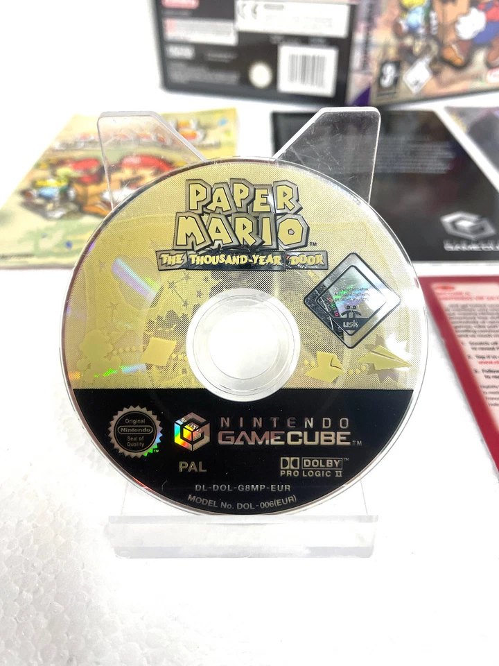 Paper Mario Die Legende vom  Nintendo GameCube Wie Neu Komplett+ VIP Code NEU! - Bild 2 von 4