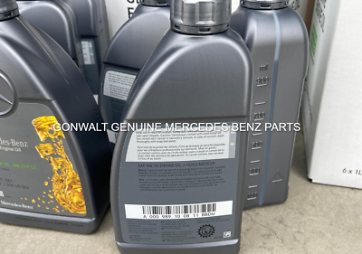 Mercedes-Benz Genuine 6 Liter Engine Oil 5W-30 Synthetic OE