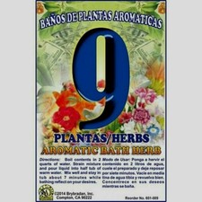 Spiritual Aromatic Bath Herb 9 Herbs 9 Plantas Bano de Hierbas 1oz